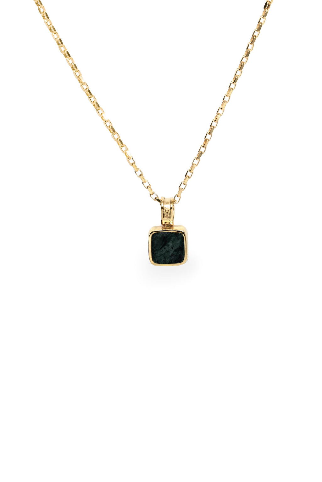Augustus Pendant Green Marble | Gold