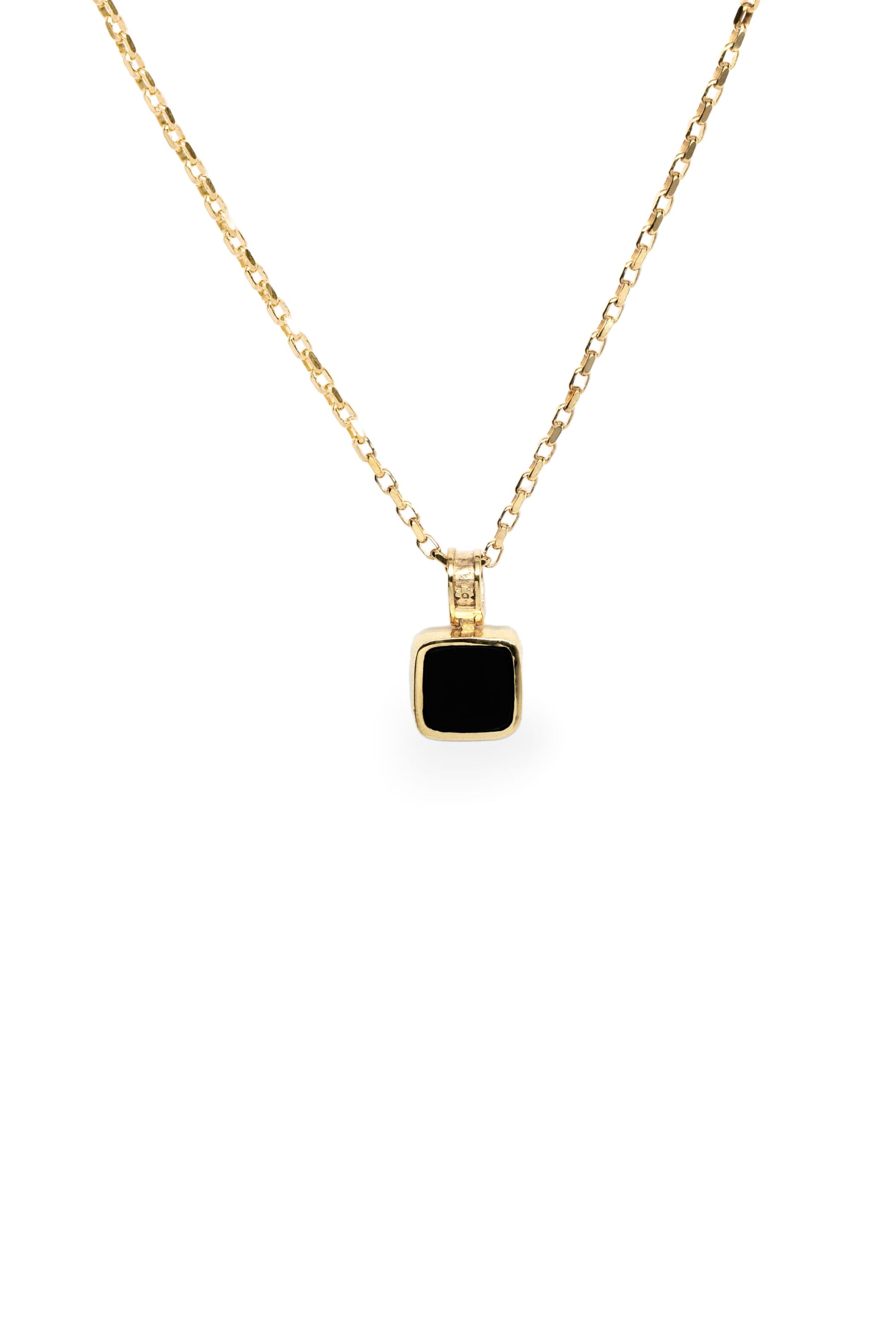 Augustus Pendant Onyx | Gold