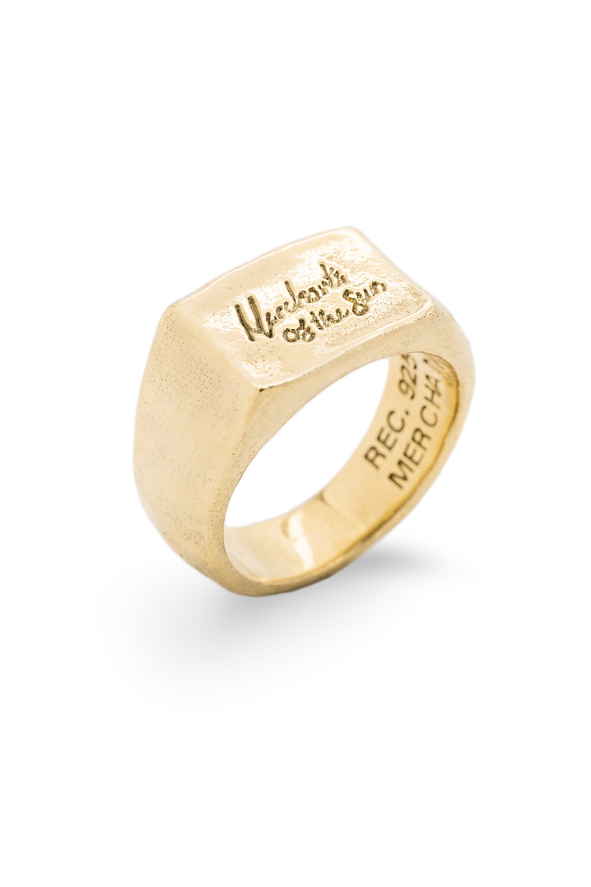 Script Signet Ring | Gold