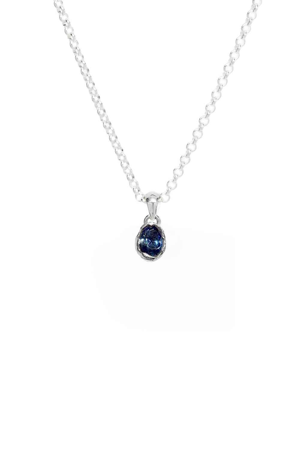 Aalto Pendant Sapphire – men's silver sapphire pendant by Merchants of the Sun