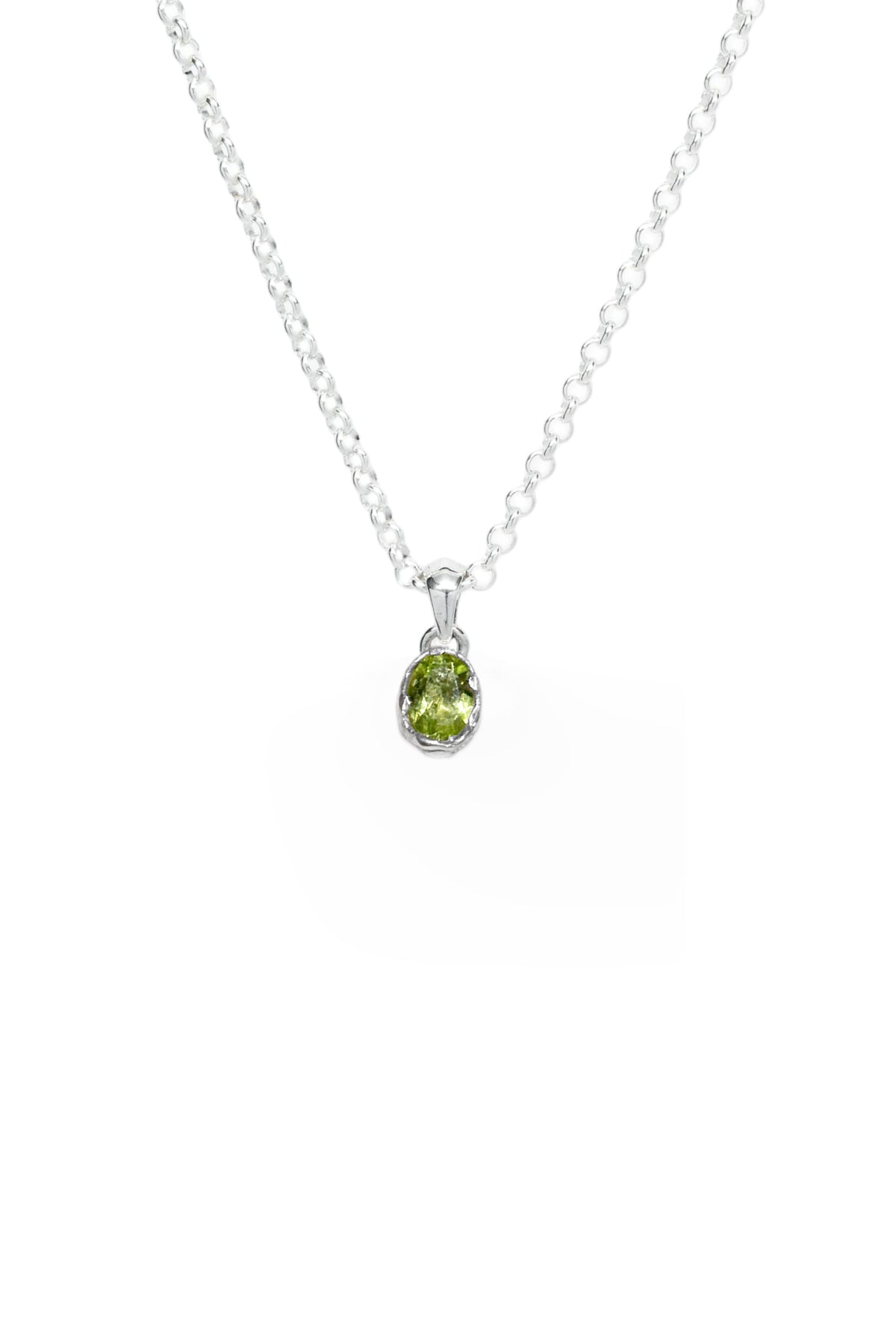 Aalto Pendant Peridot – men's silver peridot pendant by Merchants of the Sun