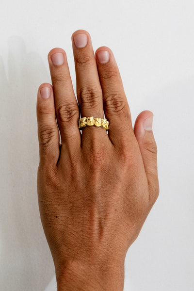 Talking Heads Ring | Gold