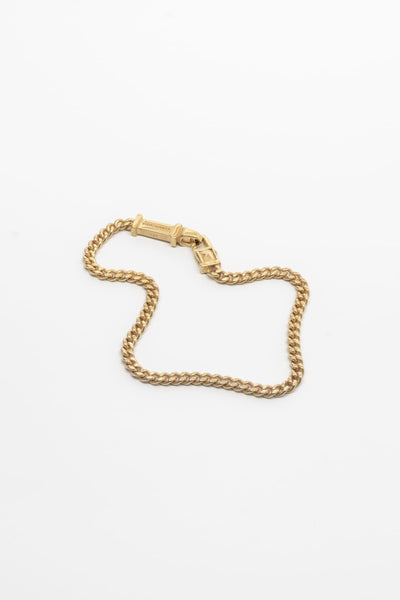 Thin Cuban Bracelet | Gold