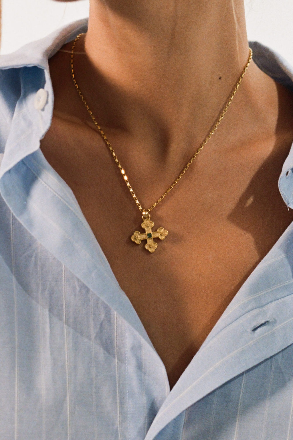 Verdant Relic Pendant | Gold