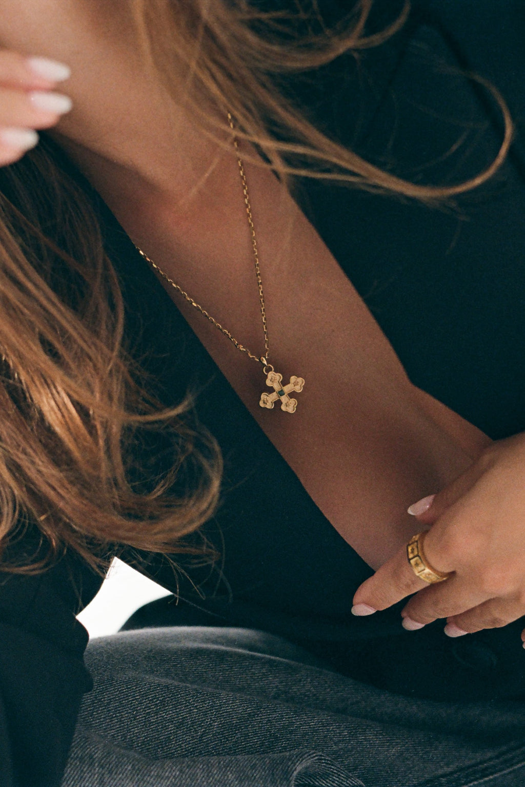 Verdant Relic Pendant | Gold