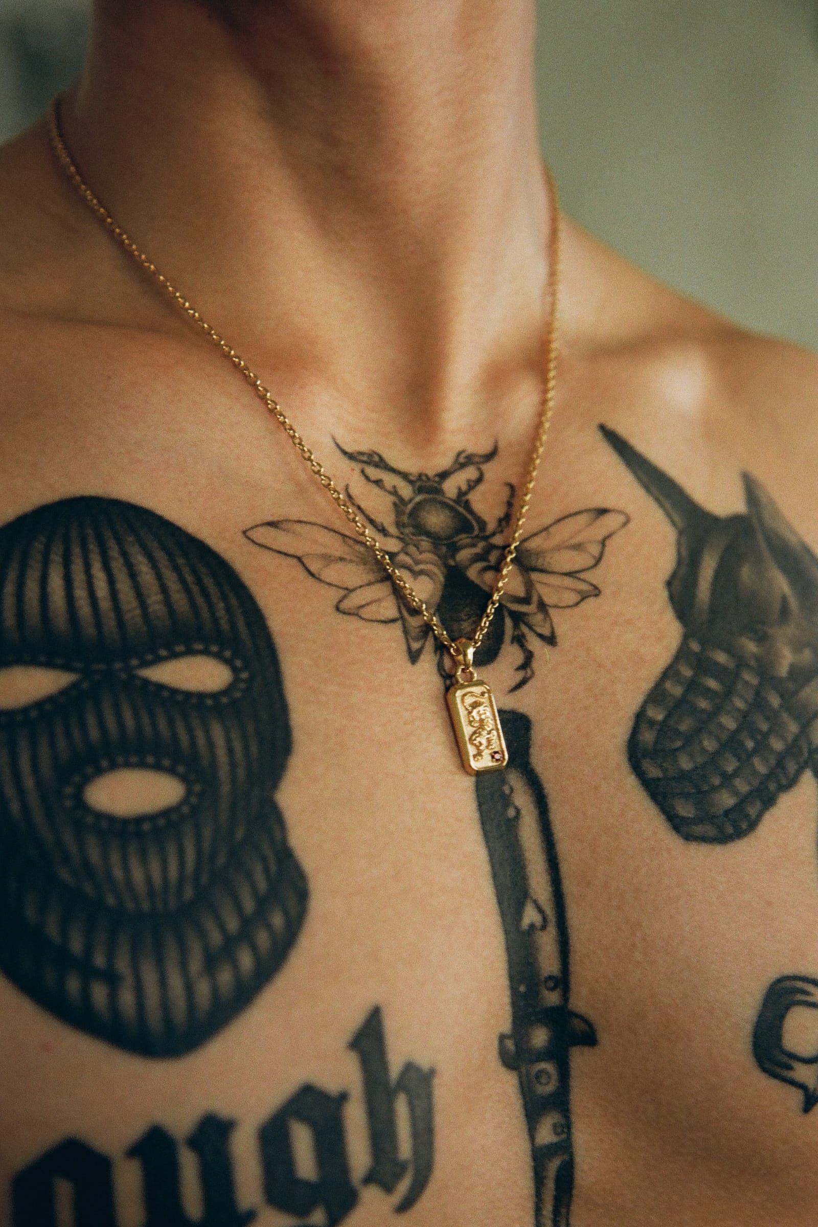 The Irezumi Pendant | Gold – Merchants Of The Sun